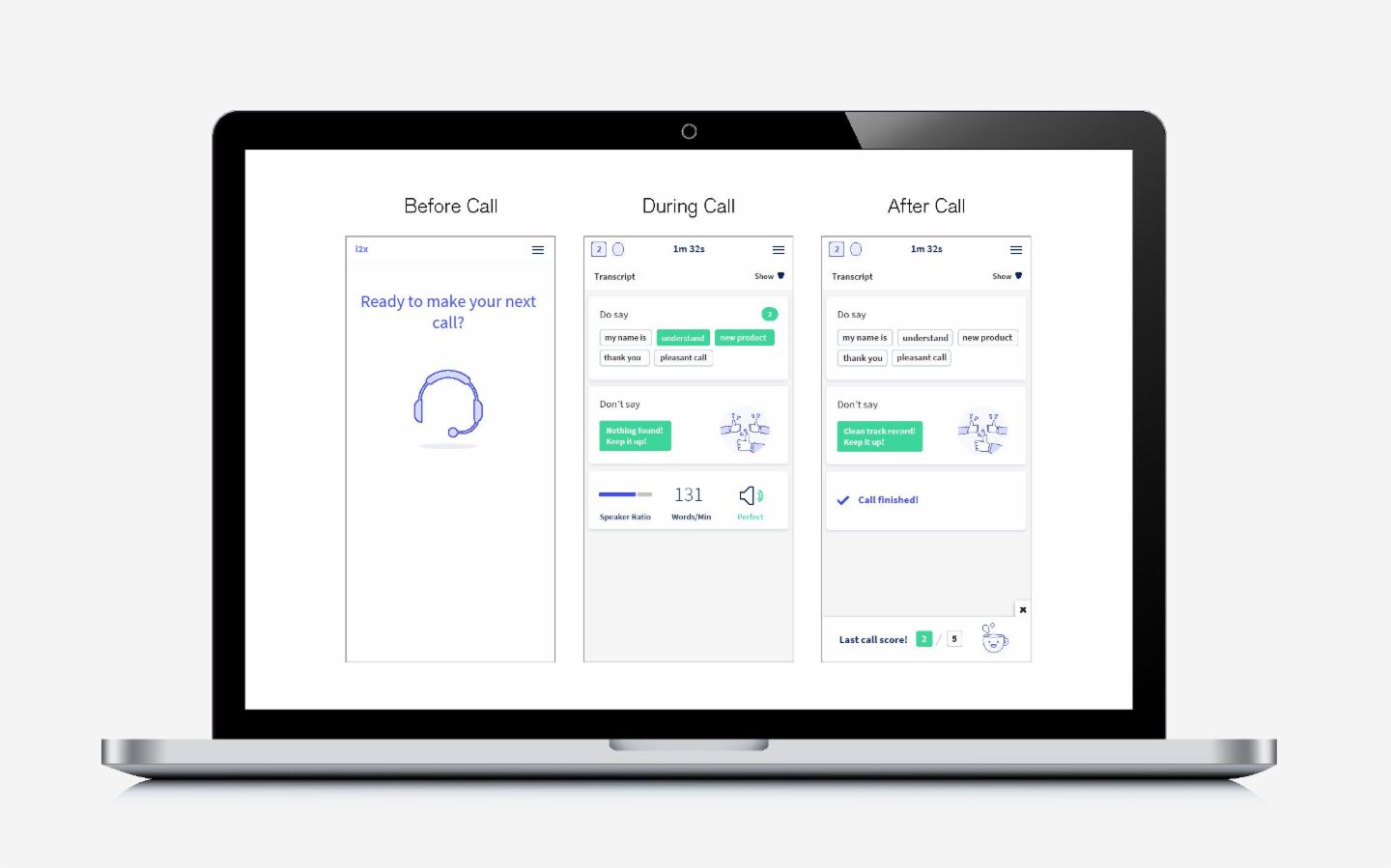 Artificial intelligence in the call center. Software like i2x offers call center staff dialogue analyses and coaching in real time.